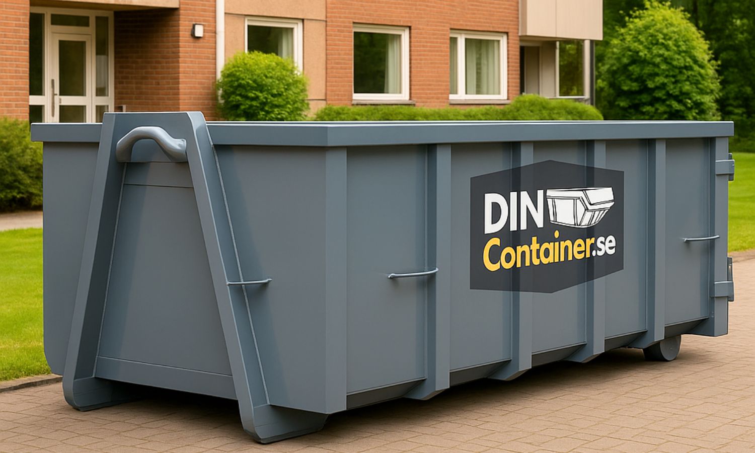 Container från Din Container för kommunal avfallshantering och direktupphandling vid byggprojekt