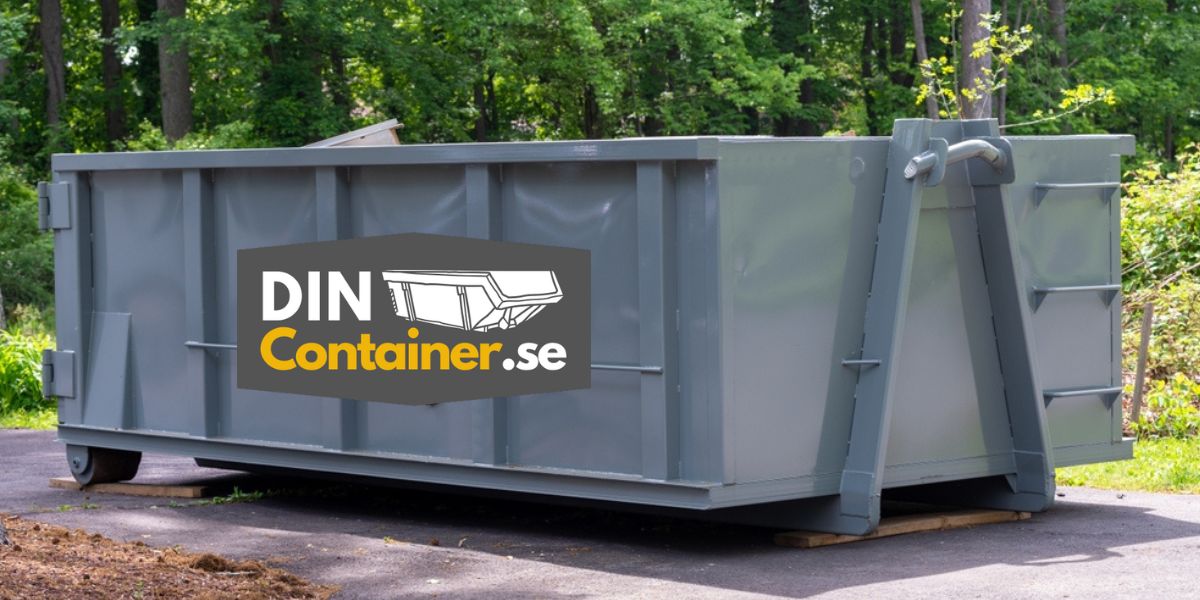 Container från Din Container för kommunal avfallshantering och direktupphandling vid byggprojekt