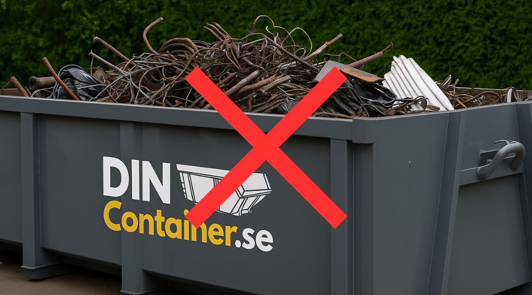 Vad får man slänga i en container?