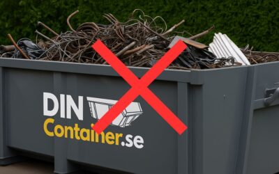 Vad får man slänga i en container?