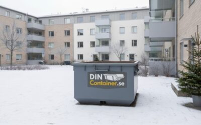 Container för julstädningen i BRF