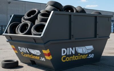 Container för gamla bildäck