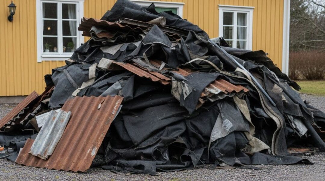 Hur blir man av med takplåt eller takduk?