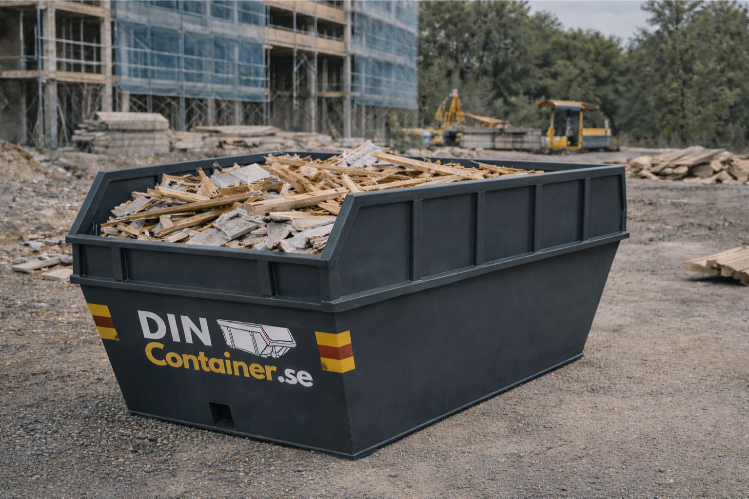Containerlösning för byggavfall