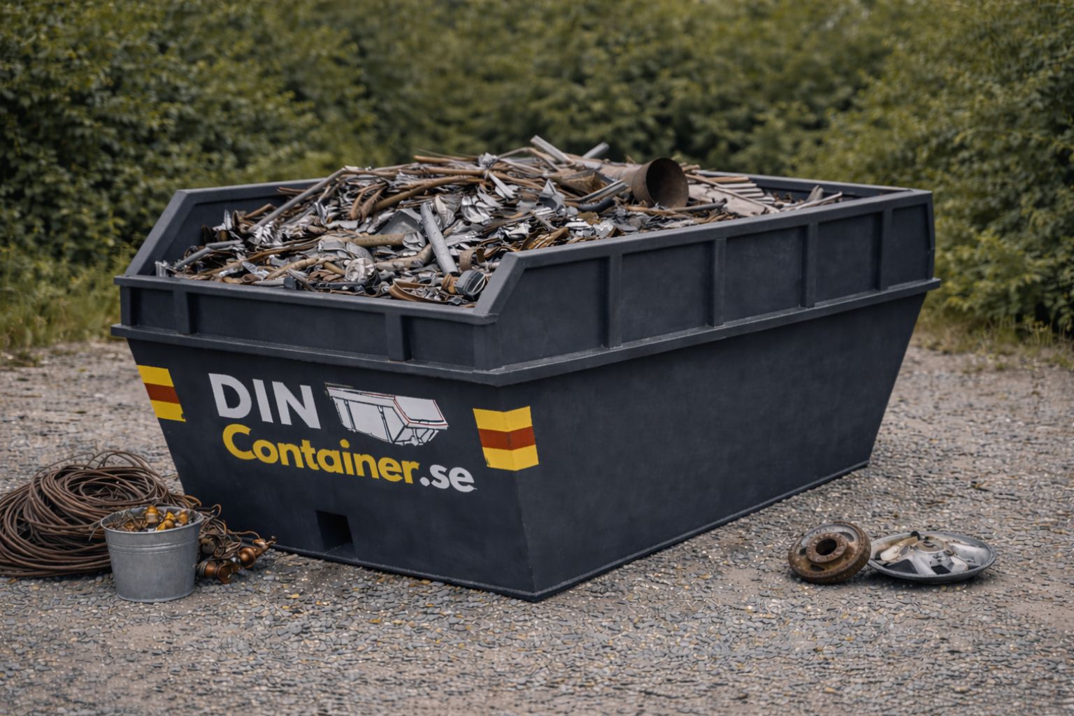 Containerlösning för metallskrot